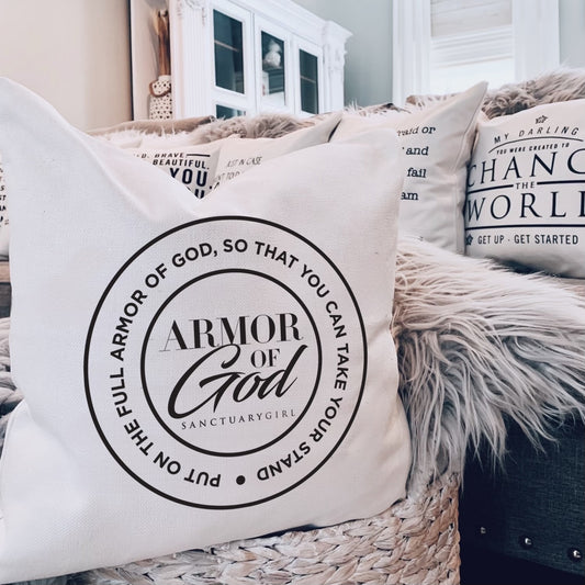 Love Notes: Armor of God Pillow Cover