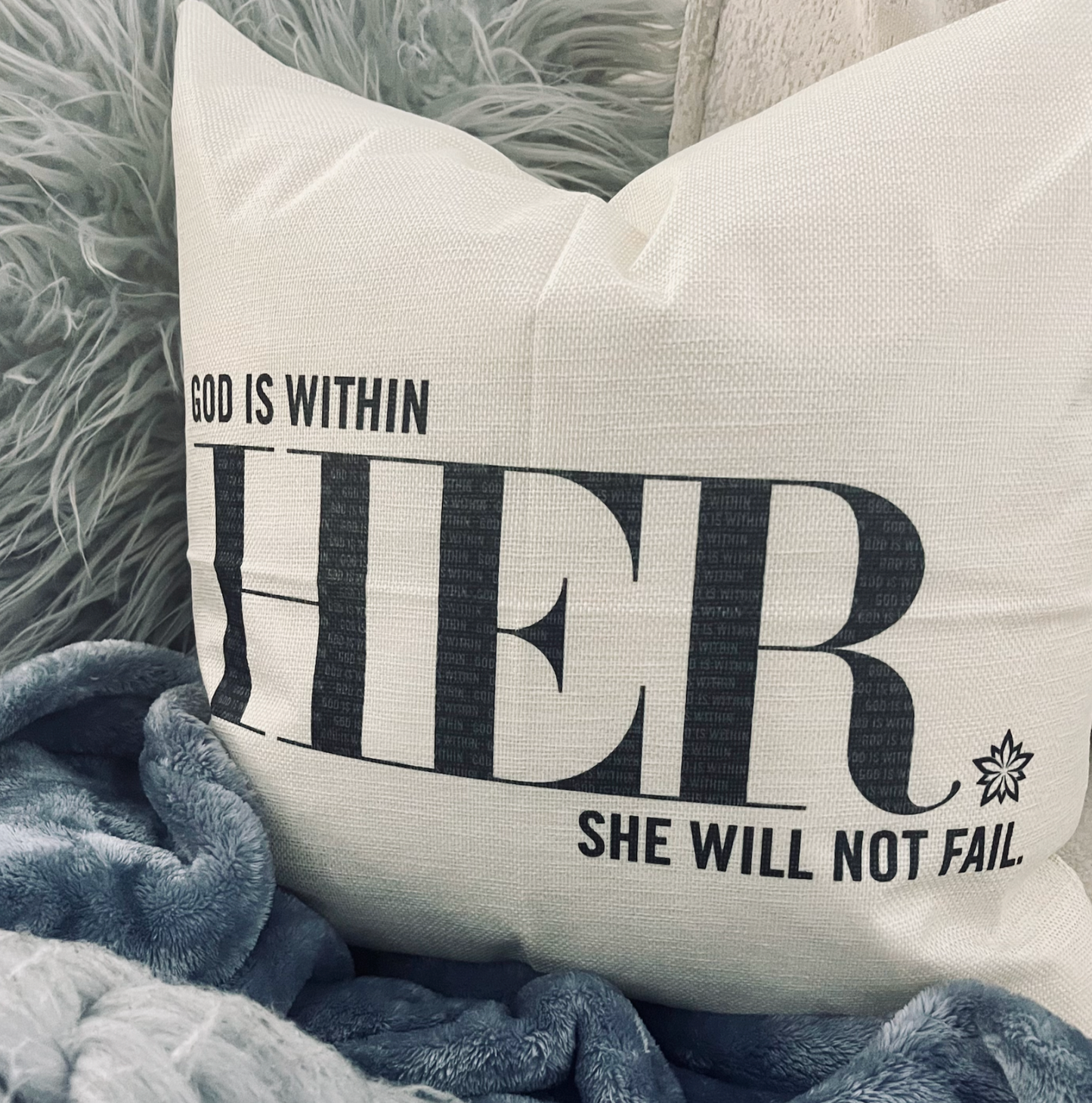 Love Notes: God Within Pillow Cover