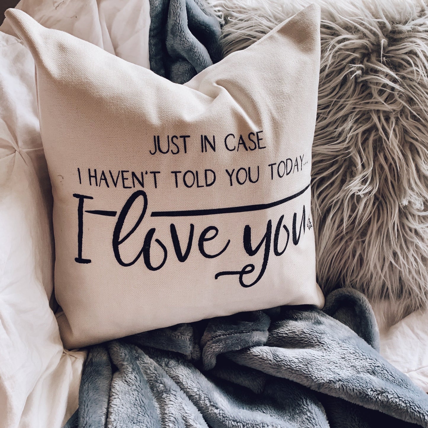 Love Notes: Just In Case Pillow Cover