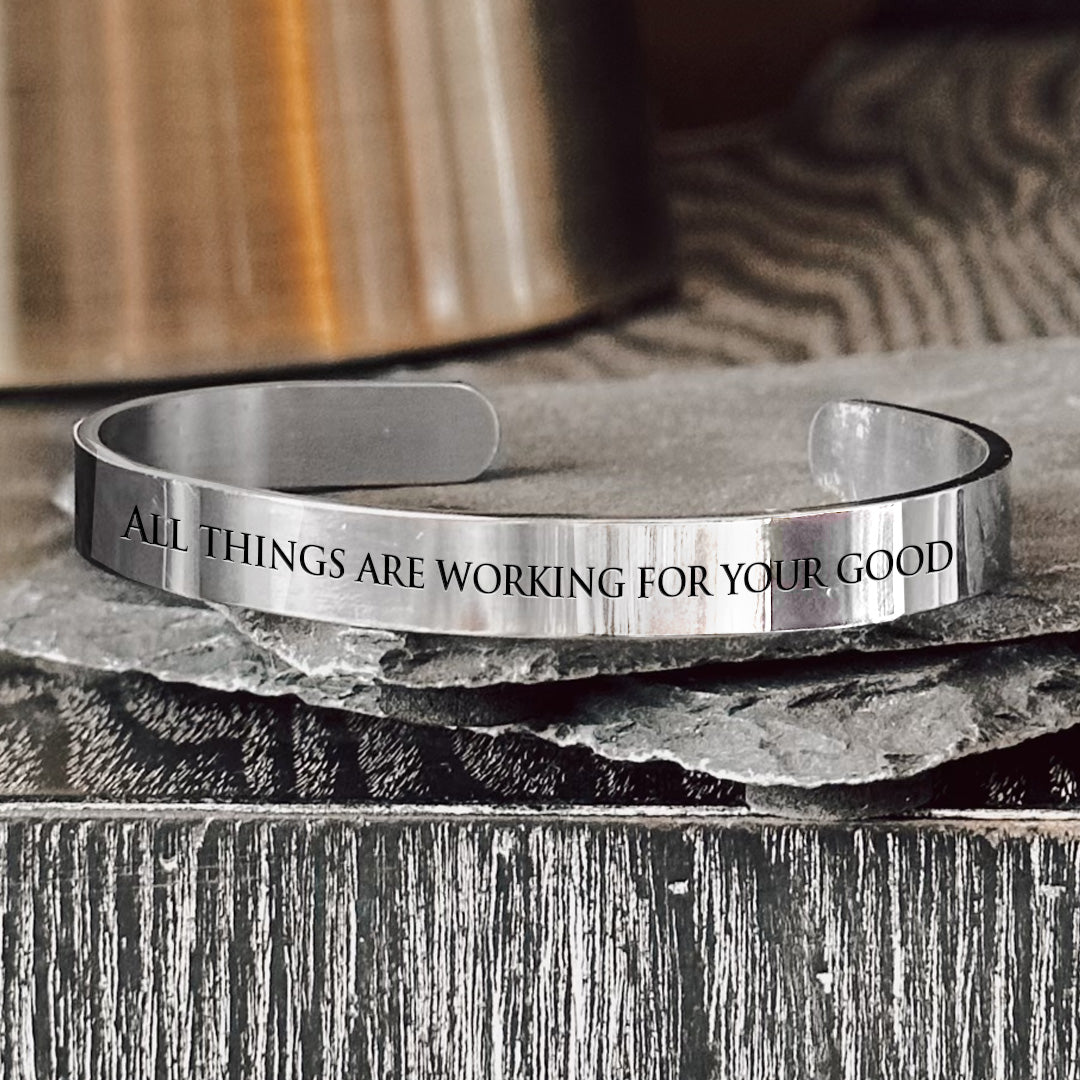 Scripture Bangle: All Things Work Together