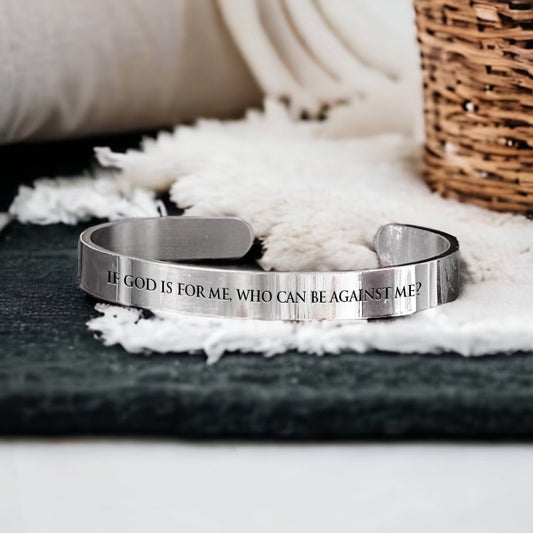 Scripture Bangle: If God is For Me